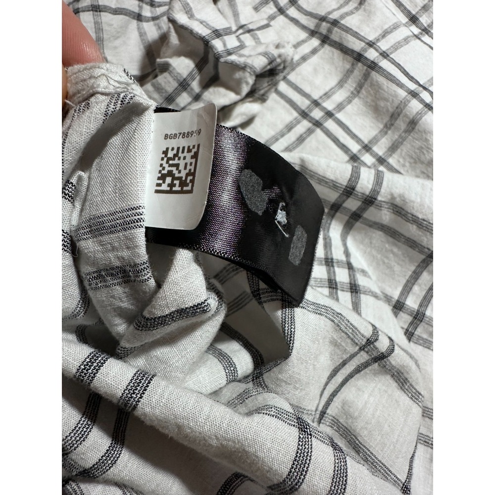 The North Face Mens XL Short Sleeve Button Up Shirt White Plaid 100% Cotton - Picture 5 of 10